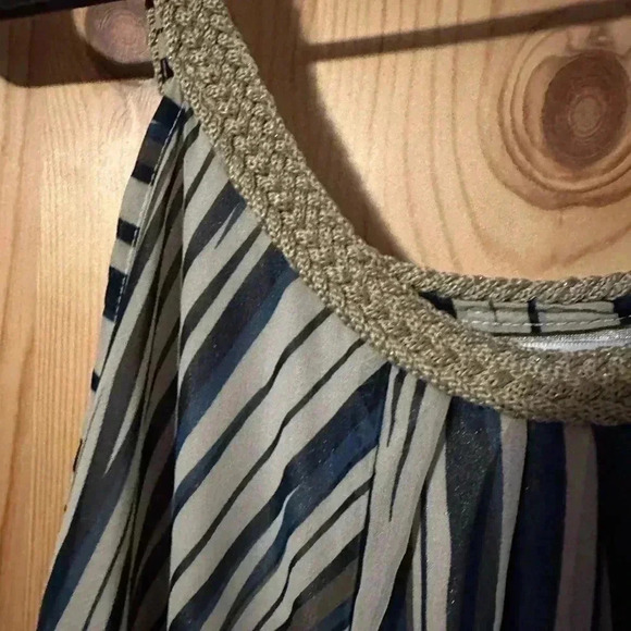 Women’s‎ stripped maxi dress size large - Picture 3 of 5